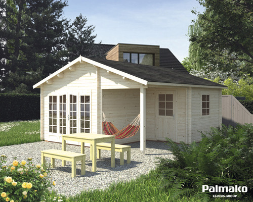 Abri de jardin Palmako Irene avec plancher 565 x 598 cm trempé