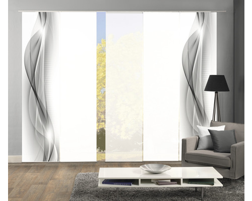 Panneaux japonais avec motif abstrait dans un salon