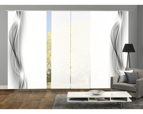 Echarpes décoratives avec motif abstrait dans un salon