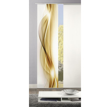 Schiebegardine Digitaldruck Neblana gold 60x245 cm