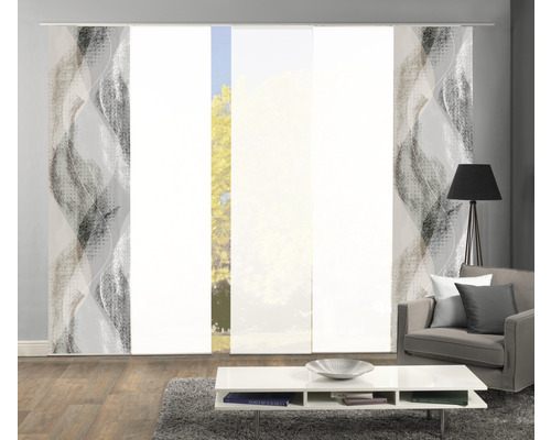 Panneaux japonais avec motif abstrait dans le salon