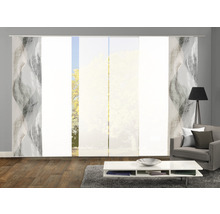 Salon avec panneaux coulissants et design moderne