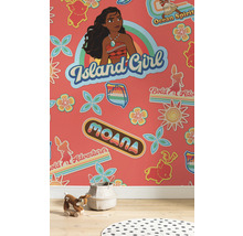 Papier peint panoramique intissé IADX4-016 Into Adventure Moana Island Girl 4 pces 200 x 280 cm