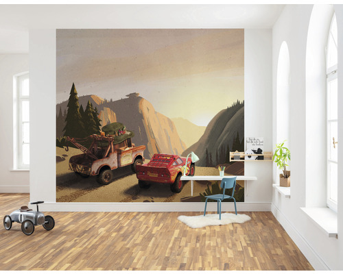 Kinderzimmer mit Wandbild Cars Film Motiv