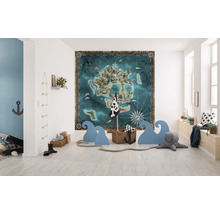 Papier peint panoramique intissé IAX5-0024 Into Adventure Skull Island 5 pces 250 x 250 cm