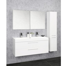 Meuble sous lavabo Somero 100 cm blanc haute brillance