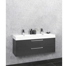 Meuble-lavabo avec deux tiroirs et deux lavabos