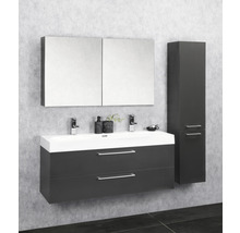 Meuble sous vasque Differnz Somero lxhxp 100 x 45 cm x 38 cm couleur de façade anthracite mat 36.104.56