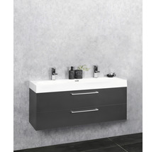 Meuble sous vasque Differnz Somero lxhxp 100 x 45 cm x 38 cm couleur de façade anthracite mat 36.104.56