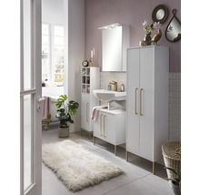 Waschbeckenunterschrank Möbelpartner Sarah BxHxT 57.1x61.2x30.1 cm kreideweiss