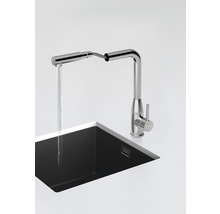 Évier de cuisine avec robinet extractible