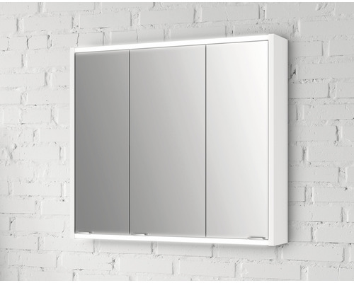 Armoire de toilette à trois portes pour montage mural