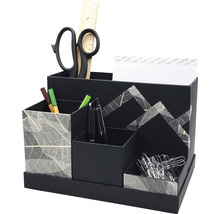 Schreibtisch Organizer mit Schere, Lineal, Stiften und Büroklammern