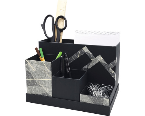 Schreibtisch Organizer mit Schere, Lineal, Stiften und Büroklammern