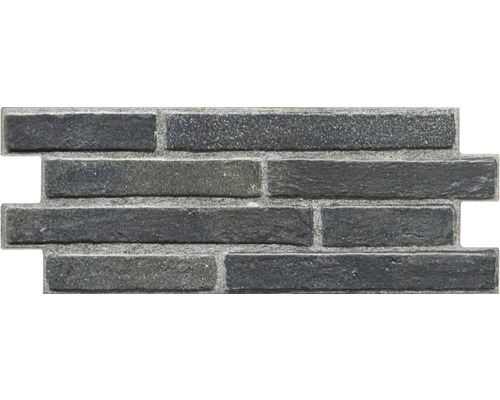 Pierre de parement en grès cérame fin Klimex UltraStrong Long Brick anthracite 40x16,6 cm