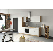Cuisine complète avec appareils Held Möbel Sorrento 270 cm blanc mat démontée variante réversible 1007.6279