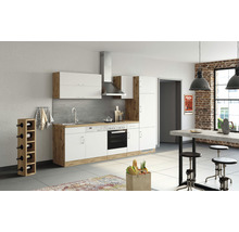 Cuisine complète avec appareils Held Möbel Sorrento 270 cm blanc mat démontée variante réversible 1007.6279