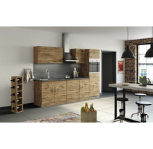 Cuisine complète avec appareils Held Möbel Sorrento 270 cm chêne mat démontée variante réversible 1009.6281