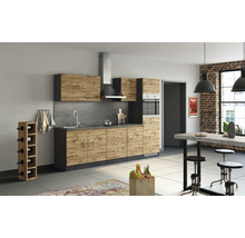 Cuisine complète avec appareils Held Möbel Sorrento 270 cm chêne mat démontée variante réversible 1009.6282
