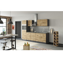 Cuisine complète avec appareils Held Möbel Sorrento 270 cm chêne mat démontée variante réversible 1009.6282