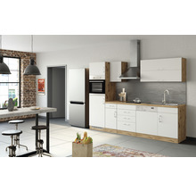 Cuisine complète avec appareils Held Möbel Sorrento 270 cm blanc mat démontée variante réversible 1011.6279