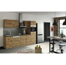 Cuisine complète avec appareils Held Möbel Sorrento 270 cm chêne mat démontée variante réversible 1011.6281