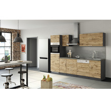 Cuisine complète avec appareils Held Möbel Sorrento 270 cm chêne mat démontée variante réversible 1011.6282
