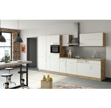 Cuisine complète sans appareils Held Möbel Sorrento 360 cm blanc mat démontée variante réversible 1012.6279