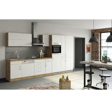 Cuisine complète avec appareils Held Möbel Sorrento 360 cm blanc mat démontée variante réversible 1013.6279