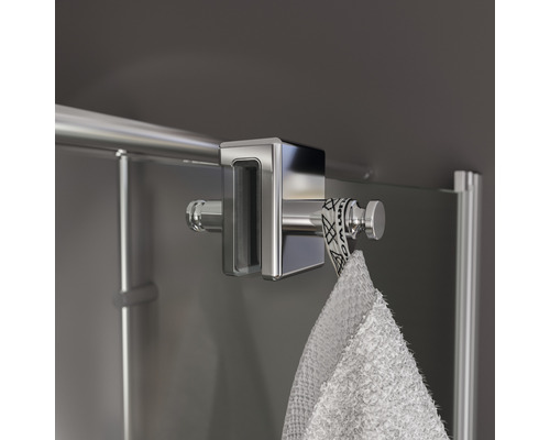 Porte-serviettes mural avec serviette