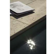 Bordure de piscine FLAIRSTONE margelle Roma élément droit beige 1 côté long arrondi 61 x 35 x 3 cm-thumb-7