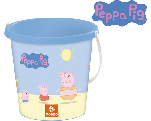 Seau à jouets avec motif Peppa Pig et poignée