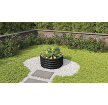 Hochbeet klassisch Vitavia Vita 401 rund 82,1 x 82,1 x 40,1 cm schwarz