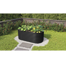 Hochbeet klassisch Vitavia Vita 630 82,1 x 162,1 x 63 cm schwarz