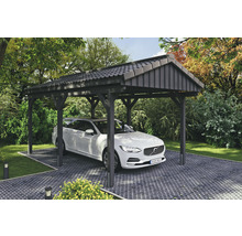 Carport simple SKAN Holz Fichtelberg 317 x 566 cm ardoise