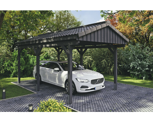 Carport simple SKAN Holz Fichtelberg 317 x 566 cm ardoise