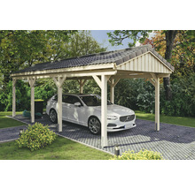 Carport simple SKAN Holz Fichtelberg 317 x 808 cm naturel