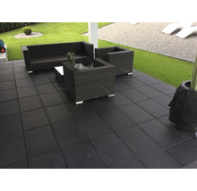 Beton Terrassenplatte iStone Luxury schwarz-basalt 60 cm x 40 cm x 4 cm