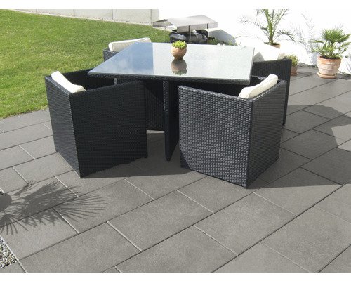 Dalle de terrasse en béton iStone Luxury gris moyen 60 x 40 x 4 cm