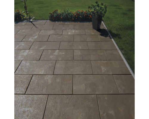 Dalle de terrasse en béton iStone Luxury marrone 60 x 40 x 4 cm