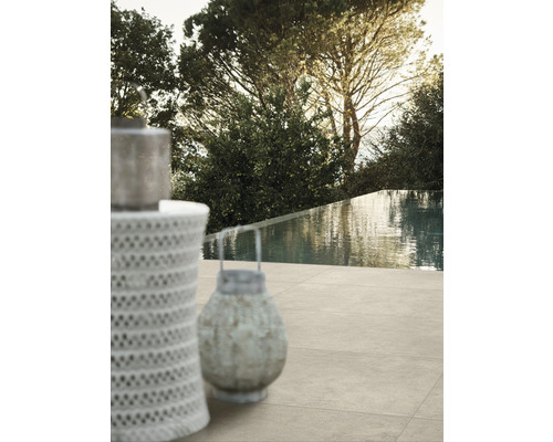 Dalle de terrasse FLAIRSTONE en grès cérame fin Casalingo Clay bords rectifiés 120 x 60 x 2 cm