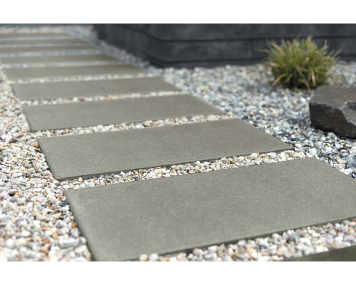 Dalle de terrasse en béton iStone Luxury gris moyen 80 x 40 x 4 cm