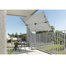 Balkonschirm Schneider Novara 190 x 140 cm silbergrau