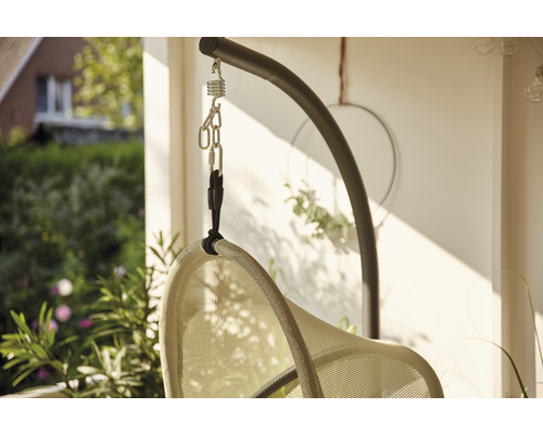 Hängesessel mit Gestell für den Aussenbereich