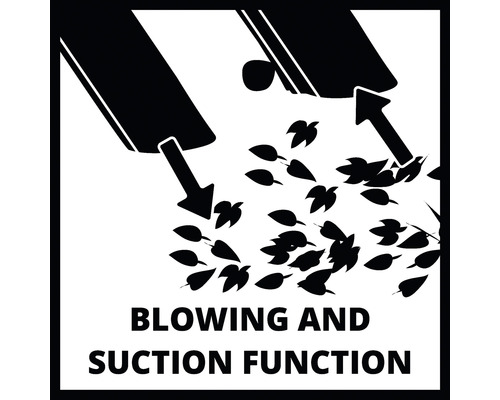 Blas- und Saugfunktion Symbol