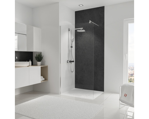 Panneau mural de douche SCHULTE DecoDesign softtouch pierre anthracite 255 x 100 cm D19010254 801