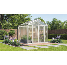 Gewächshaus Vitavia Zeus Comfort 6200 Hohlkammerplatten 16 mm 258 x 242 cm silber