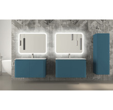 Meuble sous-vasque Baden Haus Icona couleur de façade pétrole mat 94 x 55 x 48 cm