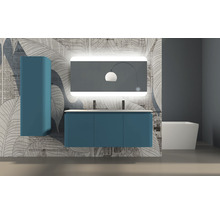 Meuble sous-vasque Baden Haus Icona couleur de façade pétrole mat 140 x 55 x 48 cm