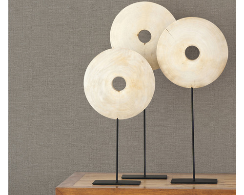 Dekorative Holzringe auf Metallständern für Innenräume